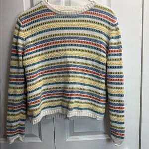 Christopher & Banks Cotton Striped Sweater
